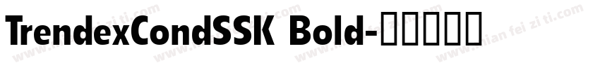 TrendexCondSSK Bold字体转换